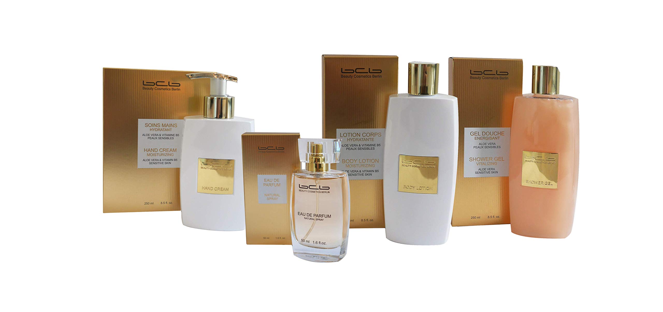 BCB Set gold - 4 Teile (Eau de Parfum gold, Hand Creme, Body Lotion und Shower Gel)