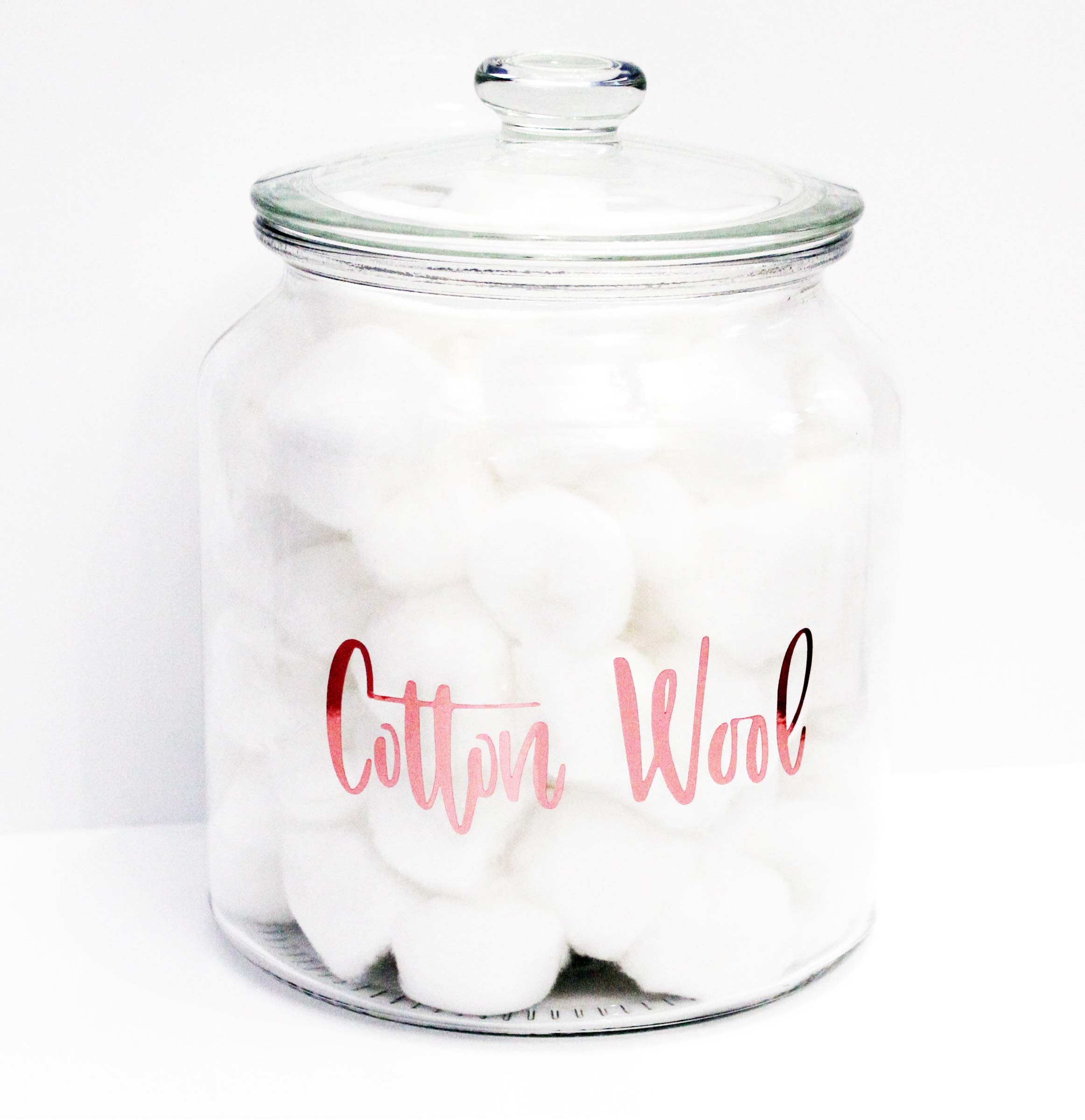 5 x Custom Personalised Chrome Bathroom Organisation Name Labels Stickers | Pantry Jars | Bins | Bottles | CONTAINERS | Boxes | Custom Edit| Hinch | Many Sizes | Rose Gold, Copper | Upto 14 chars