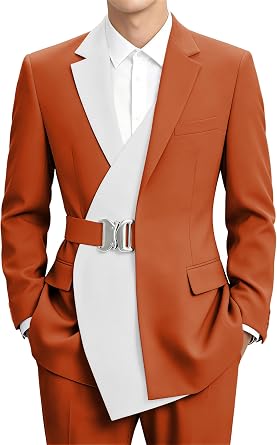Wedding Tuxedo for Men Slim Fit 2 Piece Suit Groom Prom Dinner Party