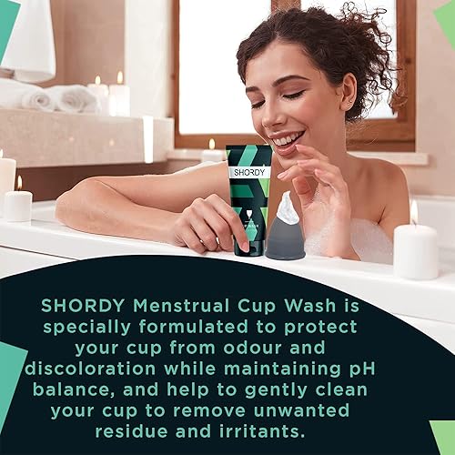 Miniatura 7 de SHORDY Lavado y limpiador de copas menstruales - Lavado de cuidado femenino sin perfume con pH equilibrado para copas menstruales, discos