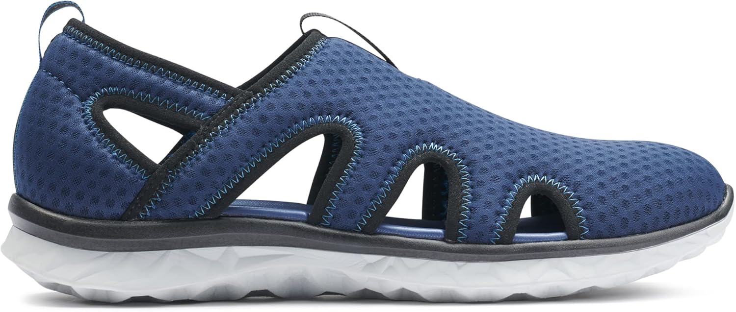 BASS OUTDOOR メンズ 六角通気ハイキングシューズ &ndash; トラクションソールメッシュスリッポン, ブルー(Ensign Bl