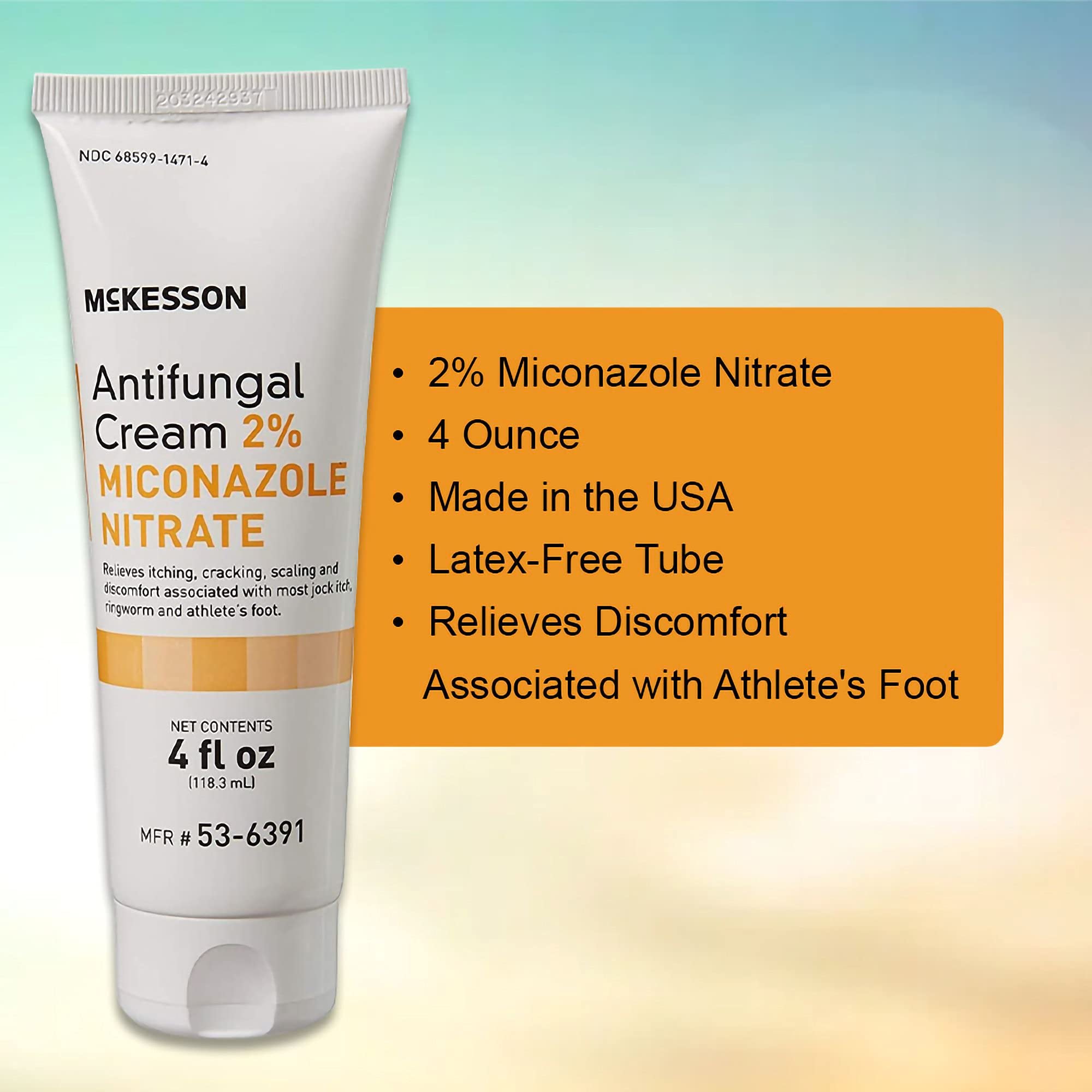 McKesson Antifungal Cream, 2 Miconazole Nitrate, Relives Jock Itch