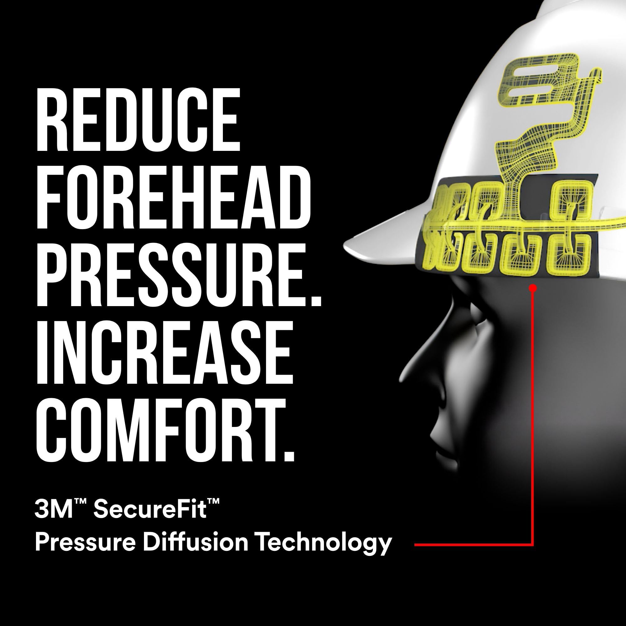 3M SecureFit - Casco rigido ventilato, con regolazione a cricchetto