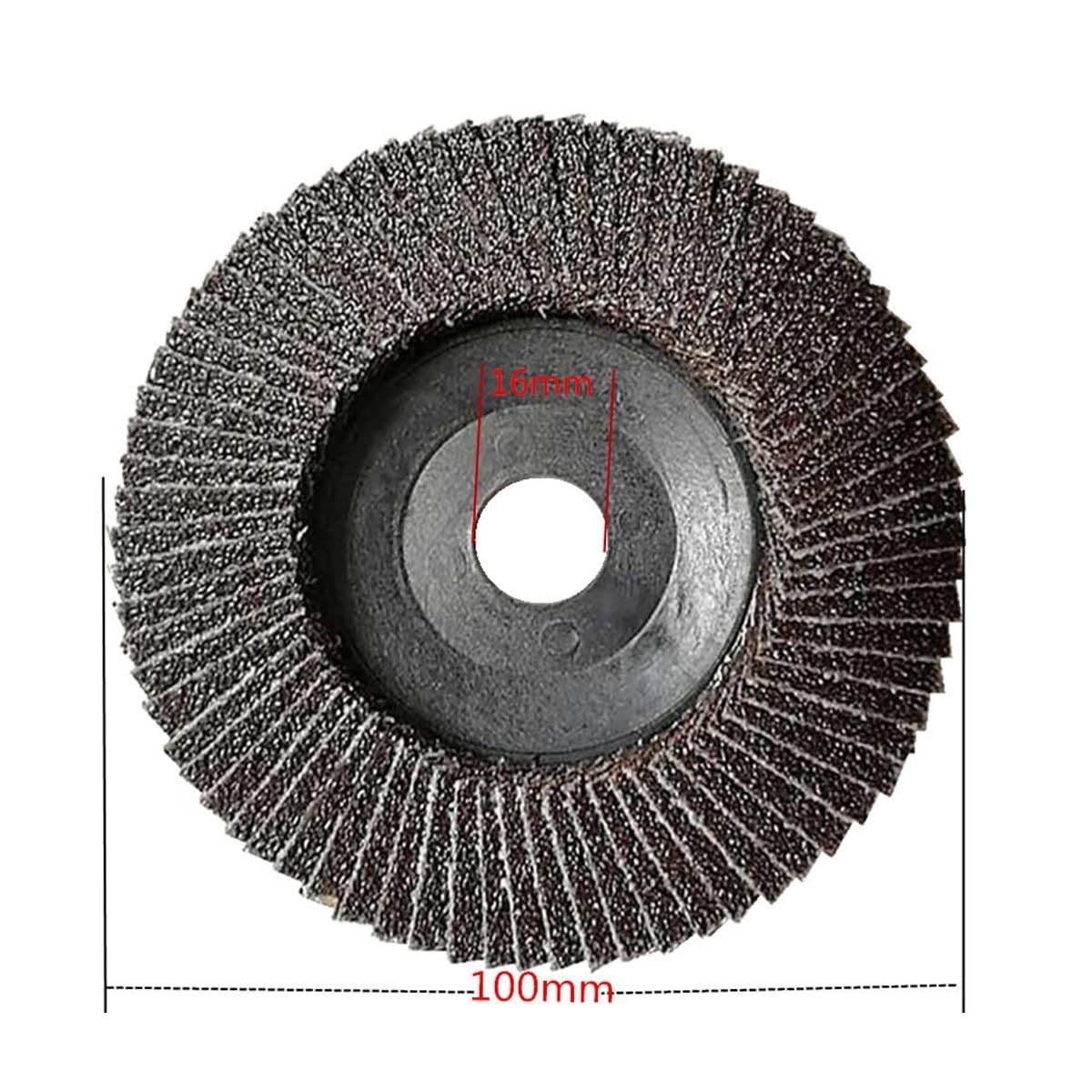 Rueda de Pulido, Paquete de 20 Discos Abrasivos de Aleta de Alúmina Rueda de Aleta de Lijado Abrasiva de 100 Mm/4"Se Adapta a Todas Las Amoladoras Angulares/a/80Grit