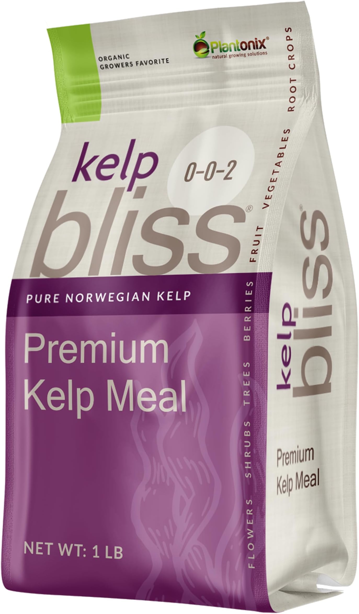 Kelp Bliss Fertilizer (1lb) - Kelp Meal Organic Fertilizer - Kelp Fertilizer for Plants - Plant Fertilizer & Garden Fertilizer - Organic Kelp Meal for Potting Soil, Garden Soil, Vegetables, & Lawns