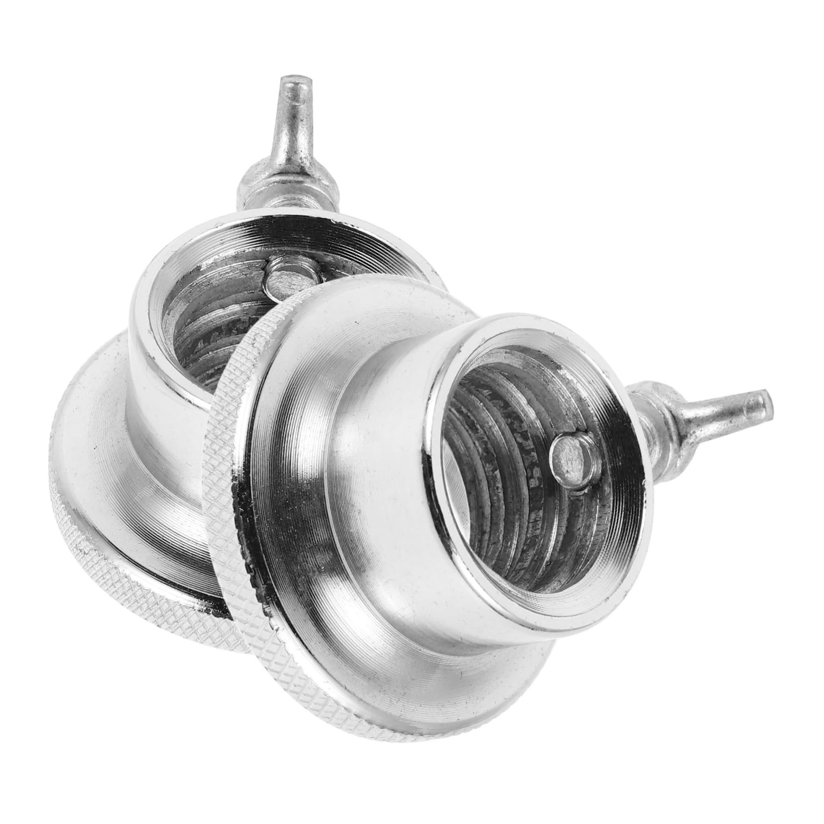 Sosoport 2pcs Barbells Nut Anti-Slip Barbell -Lock Collar Screw Used for Fitness Equipment Weight Lifting Barbell Or Dumbbell Silver