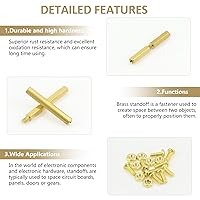 Vista 4 de Juego de 320 piezas M2 macho hembra hexagonales de latón separadores separadores tornillos tuercas Kit surtido de separadores de latón para placa
