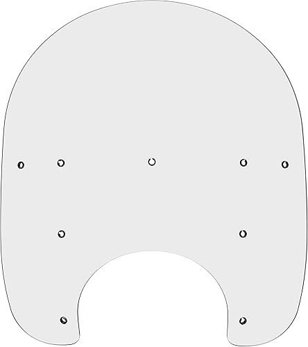 Memphis Shades MEP6120 - Parabrisas transparente (plástico de repuesto Road King de 15 pulgadas)