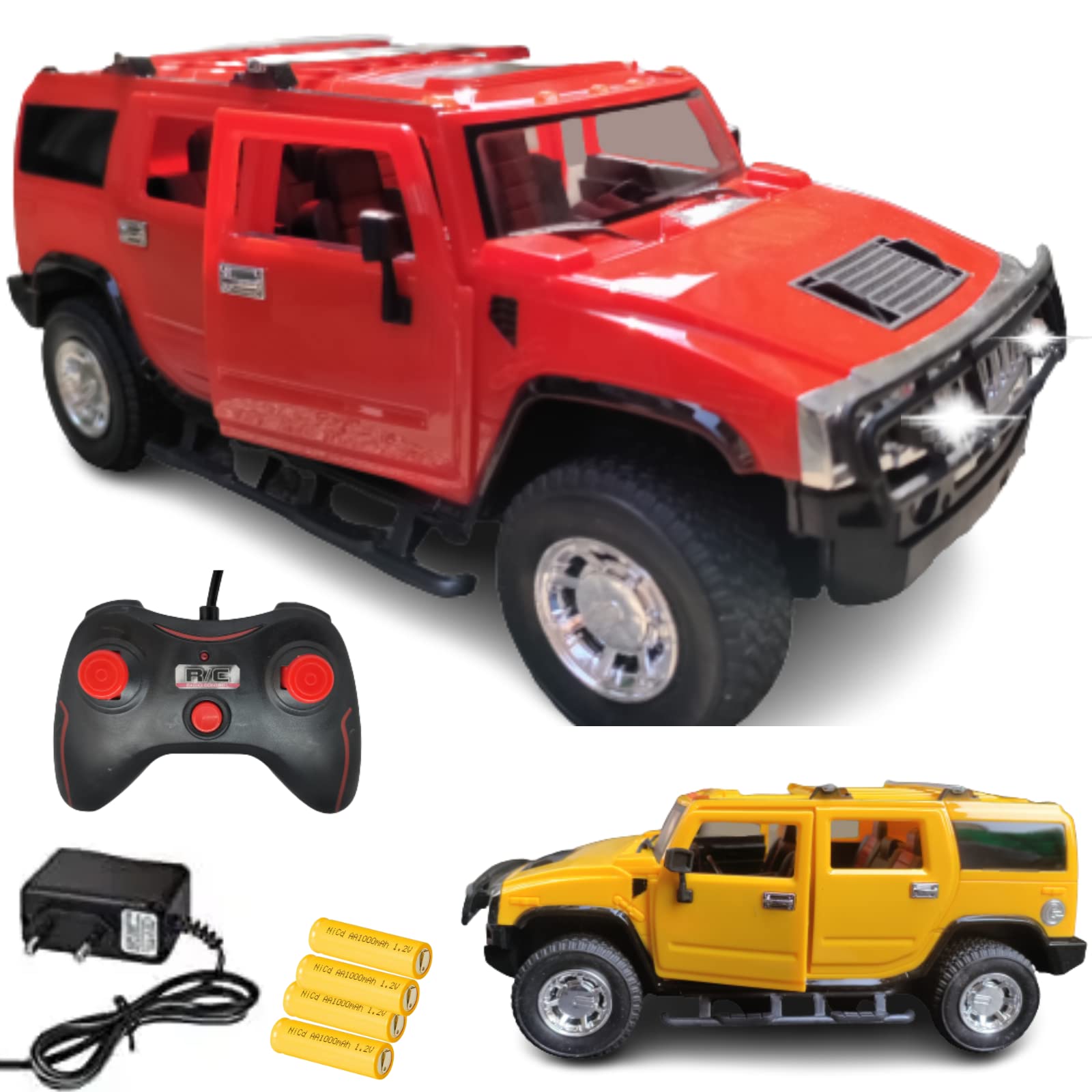 VEZIMON Off Road Mud Racer Remote Control Mud Racing 4X4 Car Toy for Boys Age 4+ Years I Multi Colour (Red)