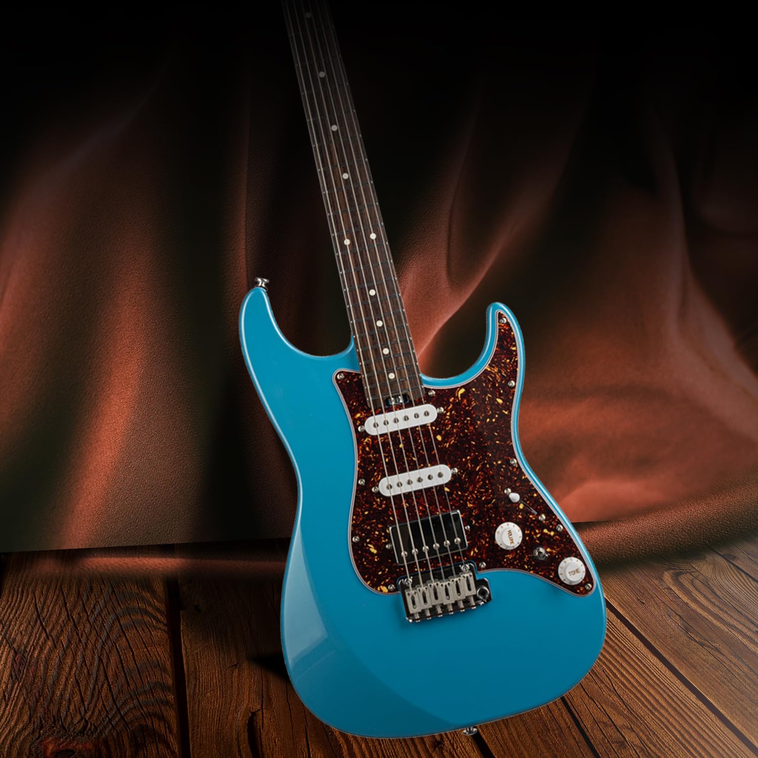 Amazon.com: EART 6 String Electric Guitars DMX-9TC Red