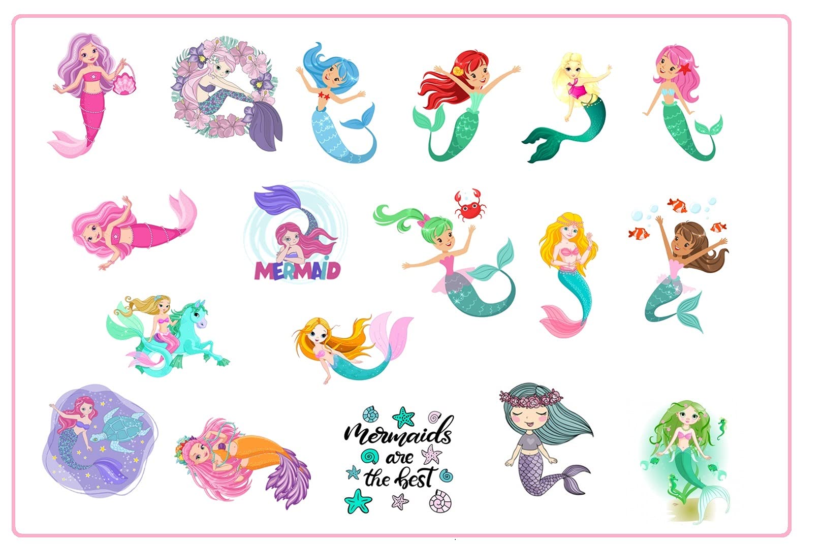 Mermaid Collection (Mermaid Temporary Tattoos)