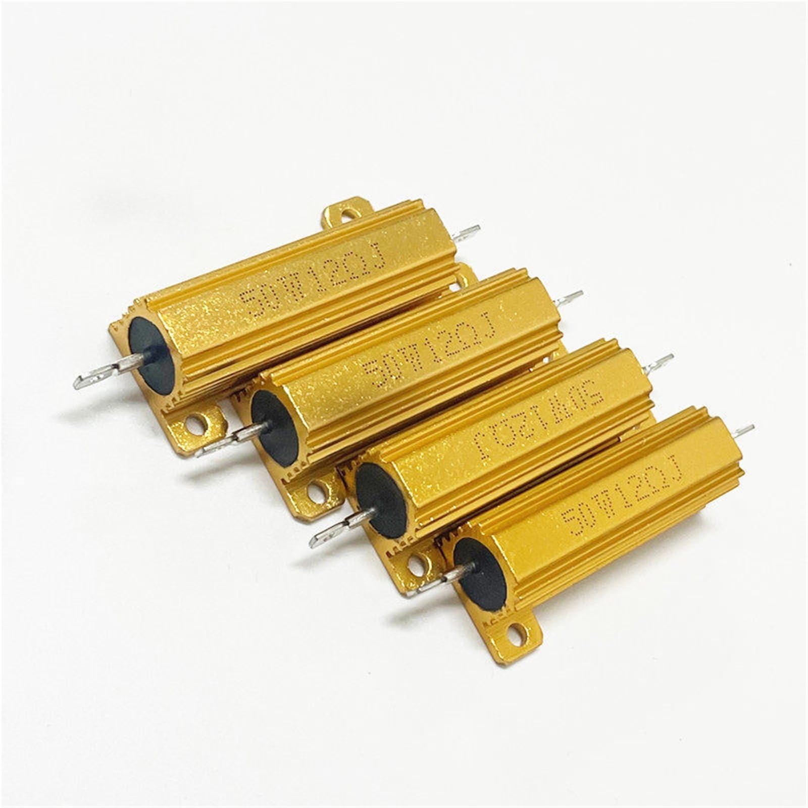 Złoty aluminiowy rezystor powłoki RX24-50W 1.6R 1.8R 2R 2.2R 2.4R 2.5R 2.7R 3R 3.3R 3.5R 3.6R 3.9R 4R Euro 1 szt. (50 W złota aluminiowa powłoka 3R)