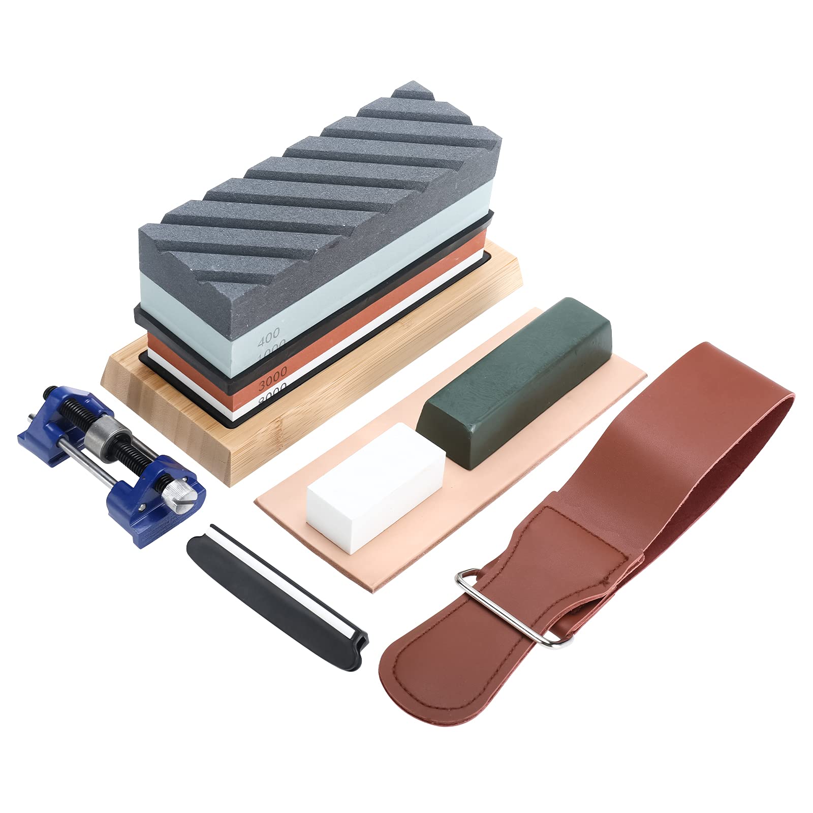 Buy Tysun Sharpening Stone Set 4 Side Grit 400/1000 3000/8000 Whetstone