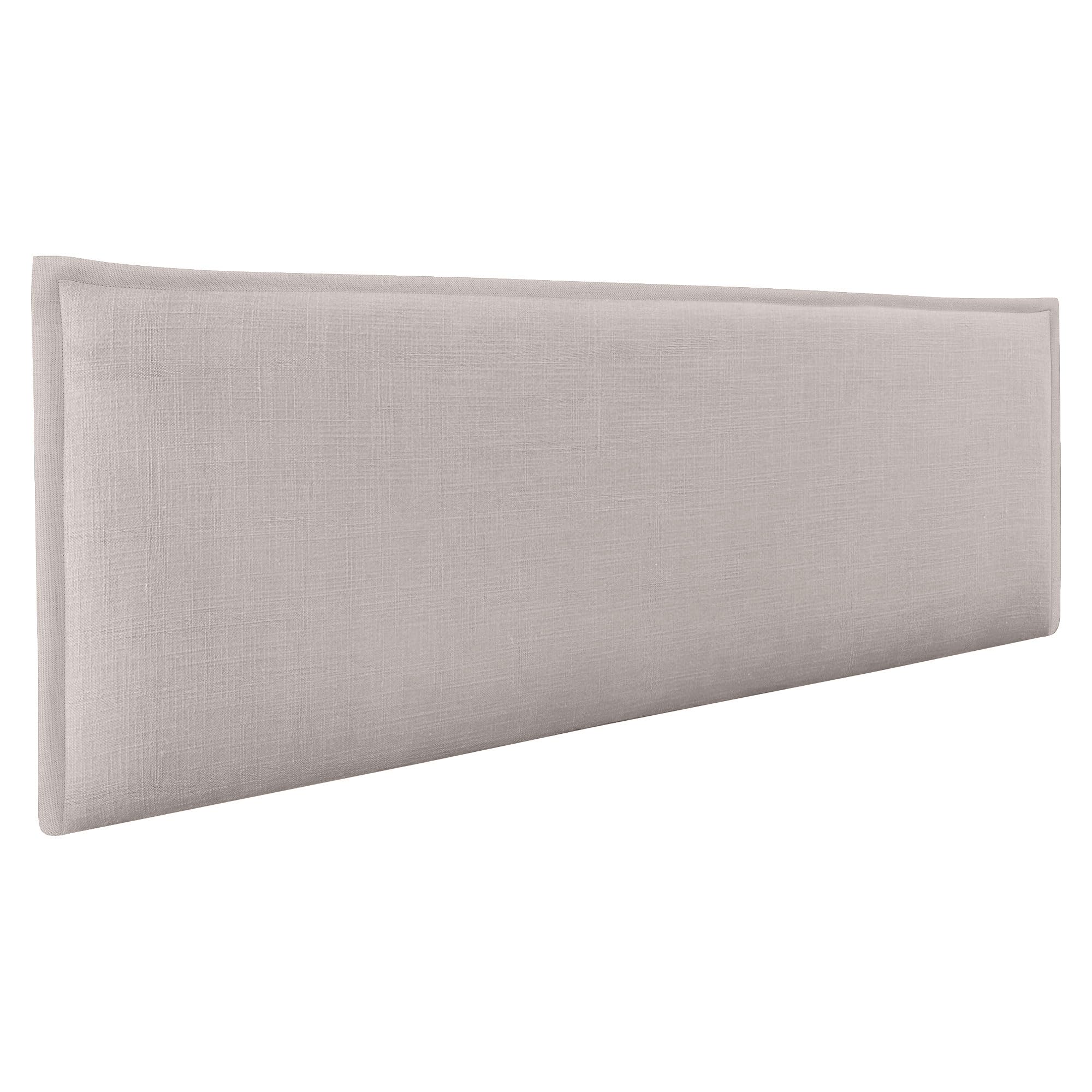 DHOME Cabecero de Lino Natural Liso con Ribete Cabezal Tapizado Cama Dormitorio Moderno Top Trending (Beige, 135cm (Camas 120/135/140))