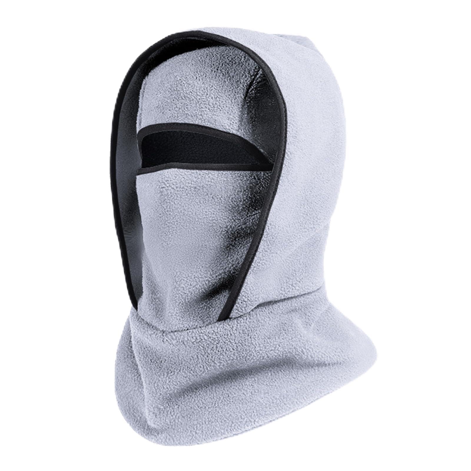 Gorro de forro polar coral cálido para invierno, ciclismo y esquí, actividades al aire libre, resistente al viento, transpirable, cubierta facial para acampar