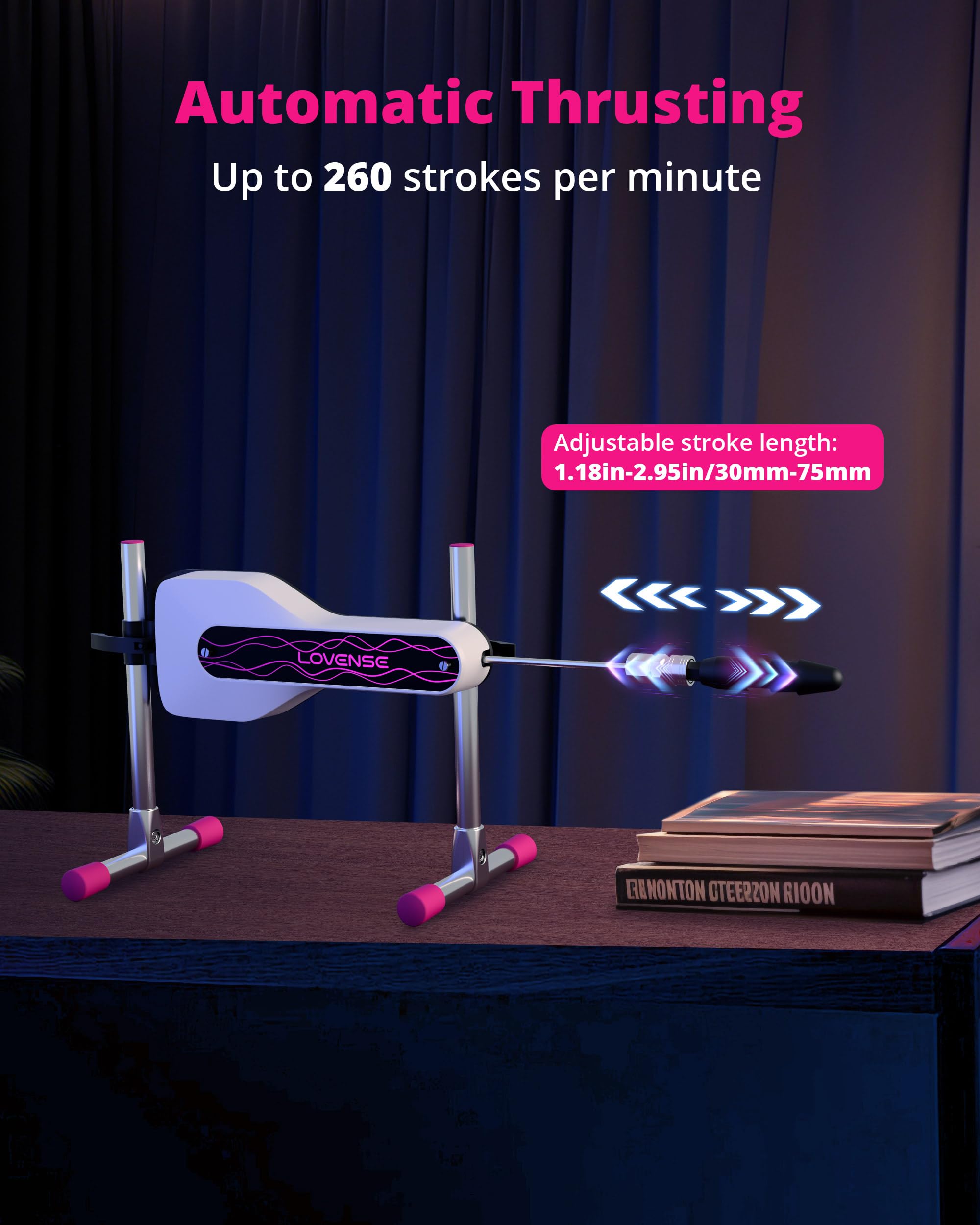 LOVENSE Mini Sex Machine, Sex Toys - Machines & Devices with Remote Control, Thrusting Machine for Women for G Spot Anal Stimulation, Adult Toys with Dildo Discreet Packaging