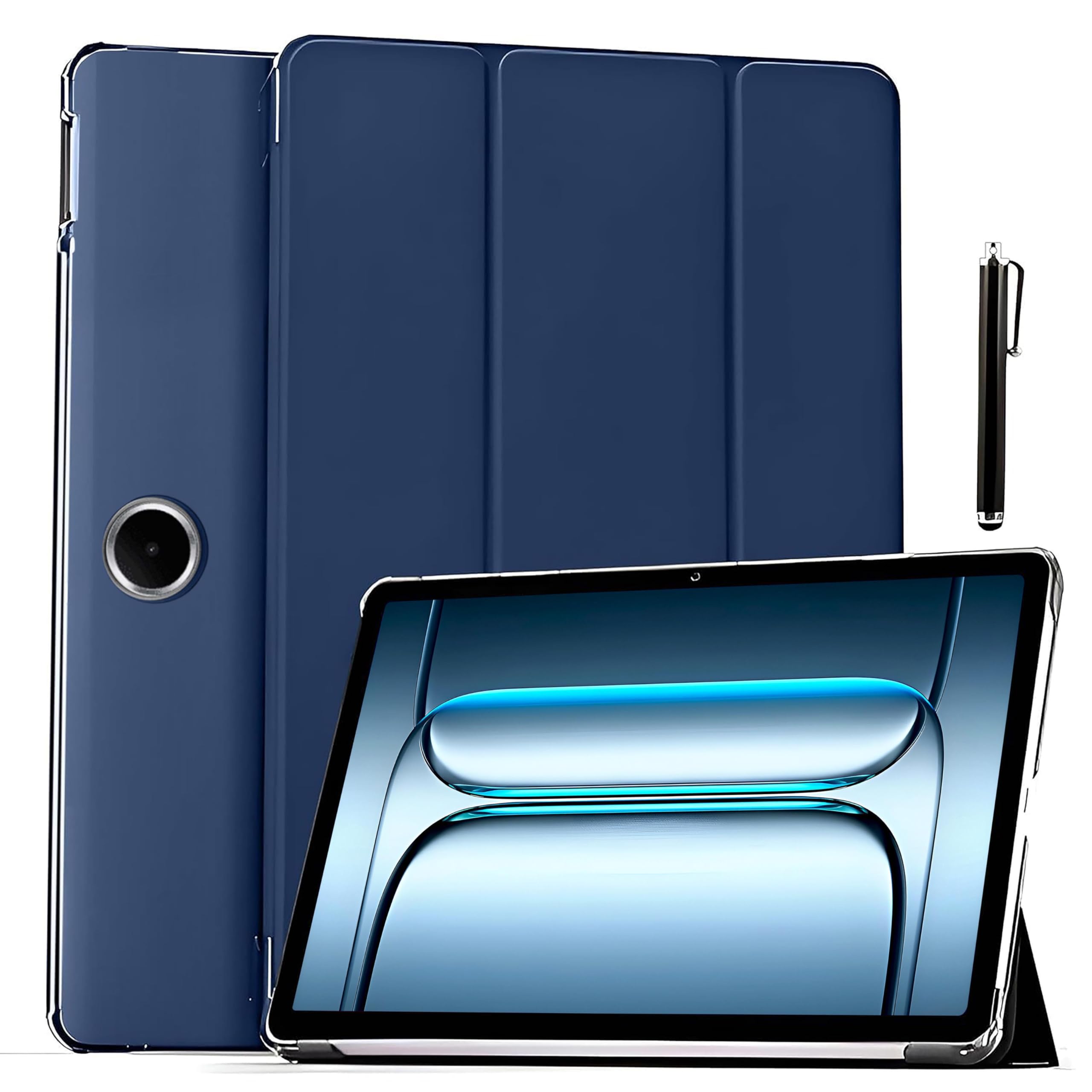 ProElite Case Cover for OnePlus Pad Lite 11 inch Case, Smart Flip Case Cover for OnePlus Pad Lite 11 inch Case Translucent Back with Stylus Pen [Auto Sleep Wake Feature], Dark Blue-image-8