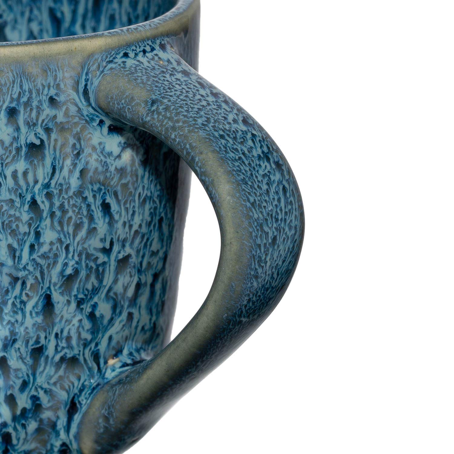 LEONARDO HOME 018596 MATERA Lot de 4 tasses à expresso en céramique Bleu 90 ml