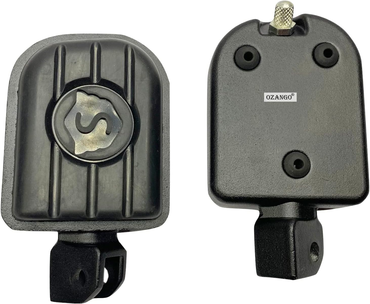 Ozango Heavy Duty Bike Foot Rest/Footrest Left & Right Black 1 Pair ...