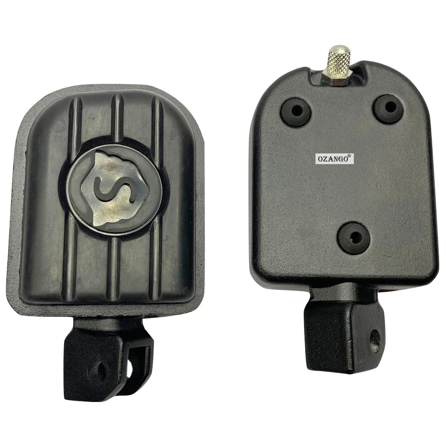 Ozango Heavy Duty Bike Foot Rest Left & Right Black 1 Pair Compatible