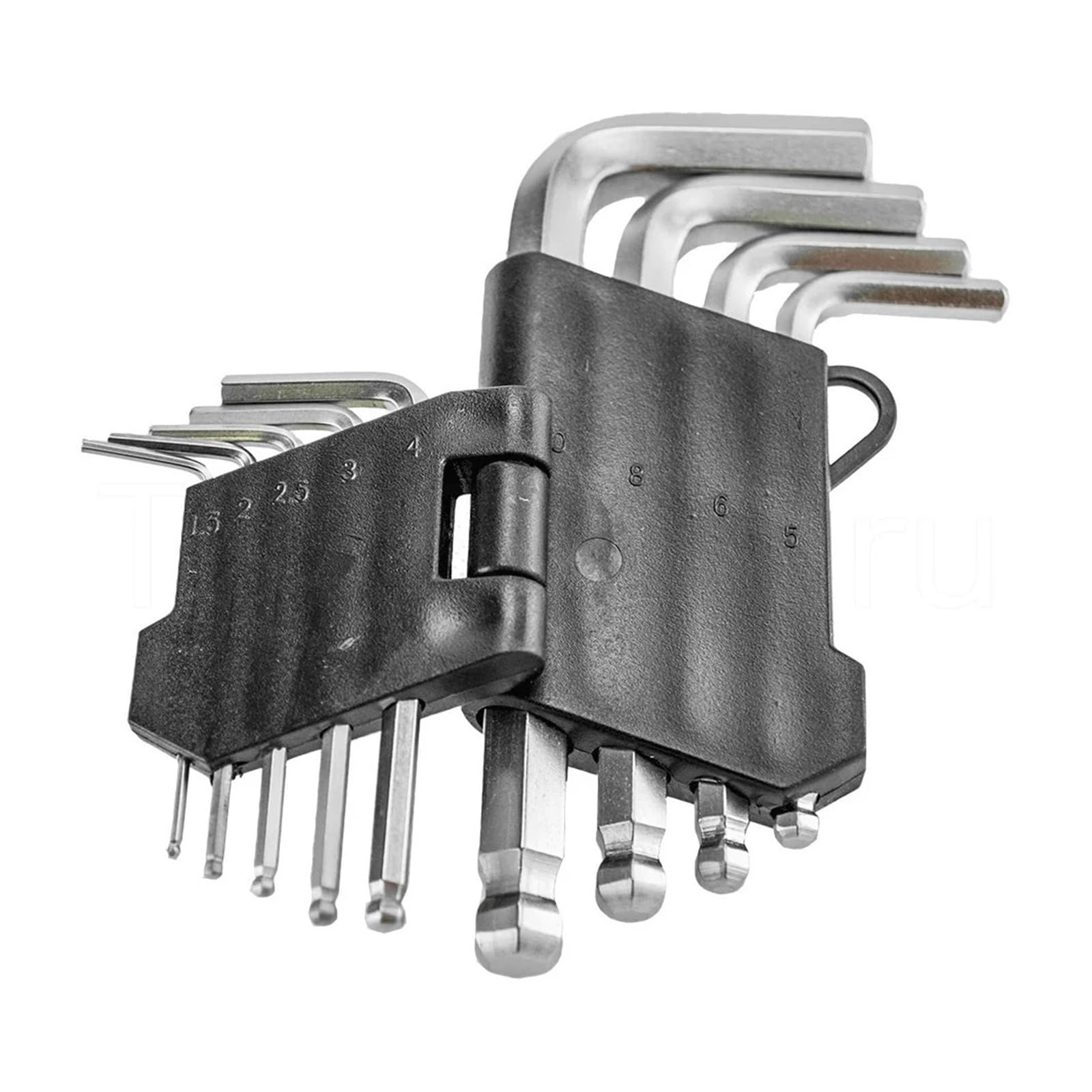 Llave Juego de Llaves hexagonales de Doble Extremo Tipo L, Llave Allen, Bola Plana Hexagonal, Llave de Cabeza de Estrella Torx, Herramientas de Mano, 9 Uds.