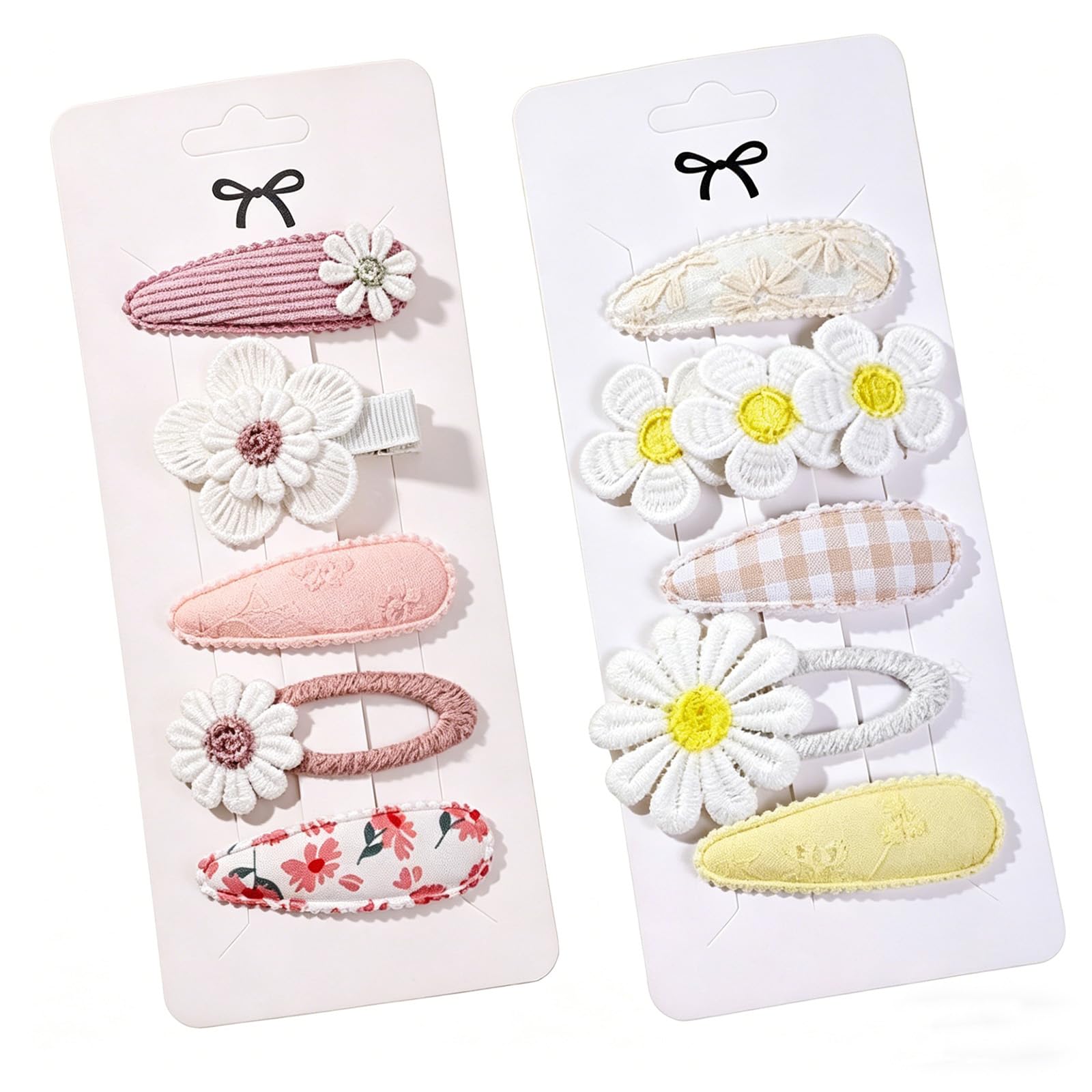 10 Pcs Snap Hair Clips, Baby Hair Clips With Daisy Flower For Girls, Lovely Flower Kids Hairs Accessories for Girls, Cute Accessories Daisy Barrettes for Baby and Girl