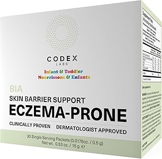 Codex Labs Infant & Toddler Skin Barrier Support - Unflavored L-Histidine Supplement with Vitamins & Minerals - 30 Servings, Tested for Sensitive & Eczema-Prone Skin - Made in USA