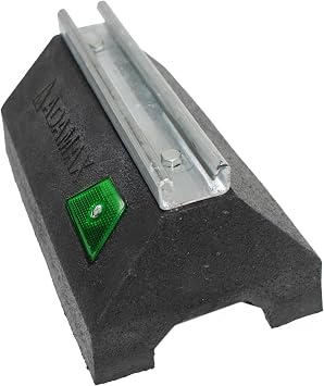 Adamax RTS14-10 Rooftop Support Block with Galvanized Steel Strut | Sleeper Curb Replacement, Black