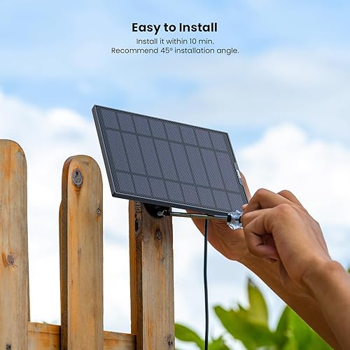Miniatura 5 de Suministro de panel solar para cámara de seguridad inalámbrica ieGeek con batería recargable