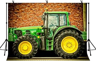 LYLYCTY 7x5ft Car Theme Background Tractor Photography Background and Studio Photography Backdrop Props LYGE1008