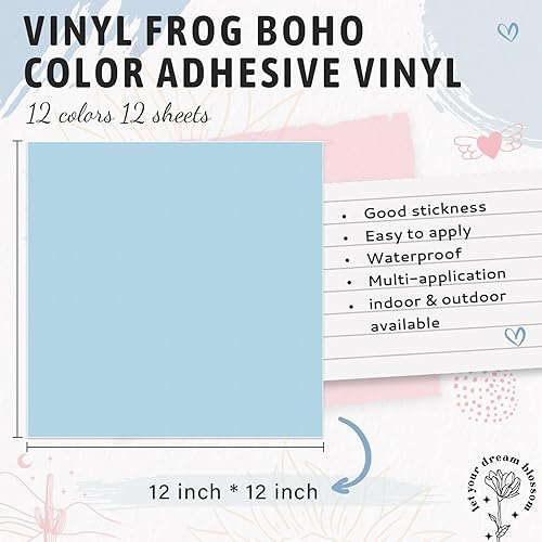 Miniatura 2 de VINYL FROG 001 Rollo de vinilo adhesivo mate de 12 pulgadas x 6 pies  Rollo de vinilo para manualidades color morado lila mate para la mayoría de