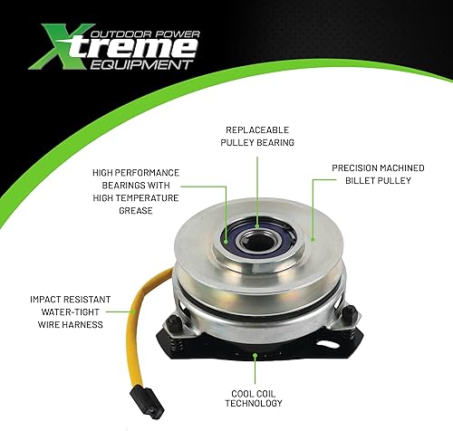 Miniatura 8 de Nuevo Outdoor Power Xtreme Equipment X0327 Embrague de toma de fuerza compatible con/reemplazo para Warner 5219-1 5219-221 1.000 cigüeñal, polea de