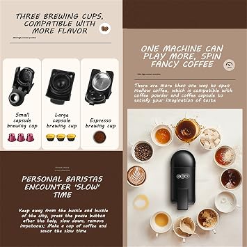 Coffee Machines Capsule Coffee Machine Home Automatic Small Espresso Machine Office Beverage Machine Small/Large Cup