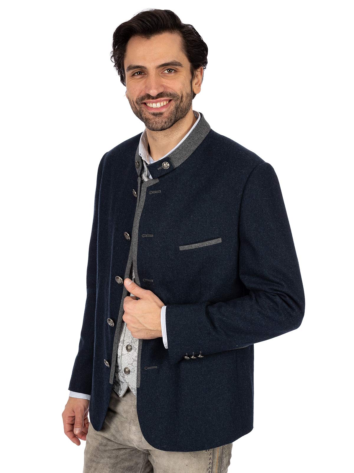 Stockerpoint Herren Trachtensakko Quintus I Größen 46-60 I Traditionelles & hochwertiges Sakko mit Rückenschlitz I Perfekt für Trachten & Festlichkeiten
