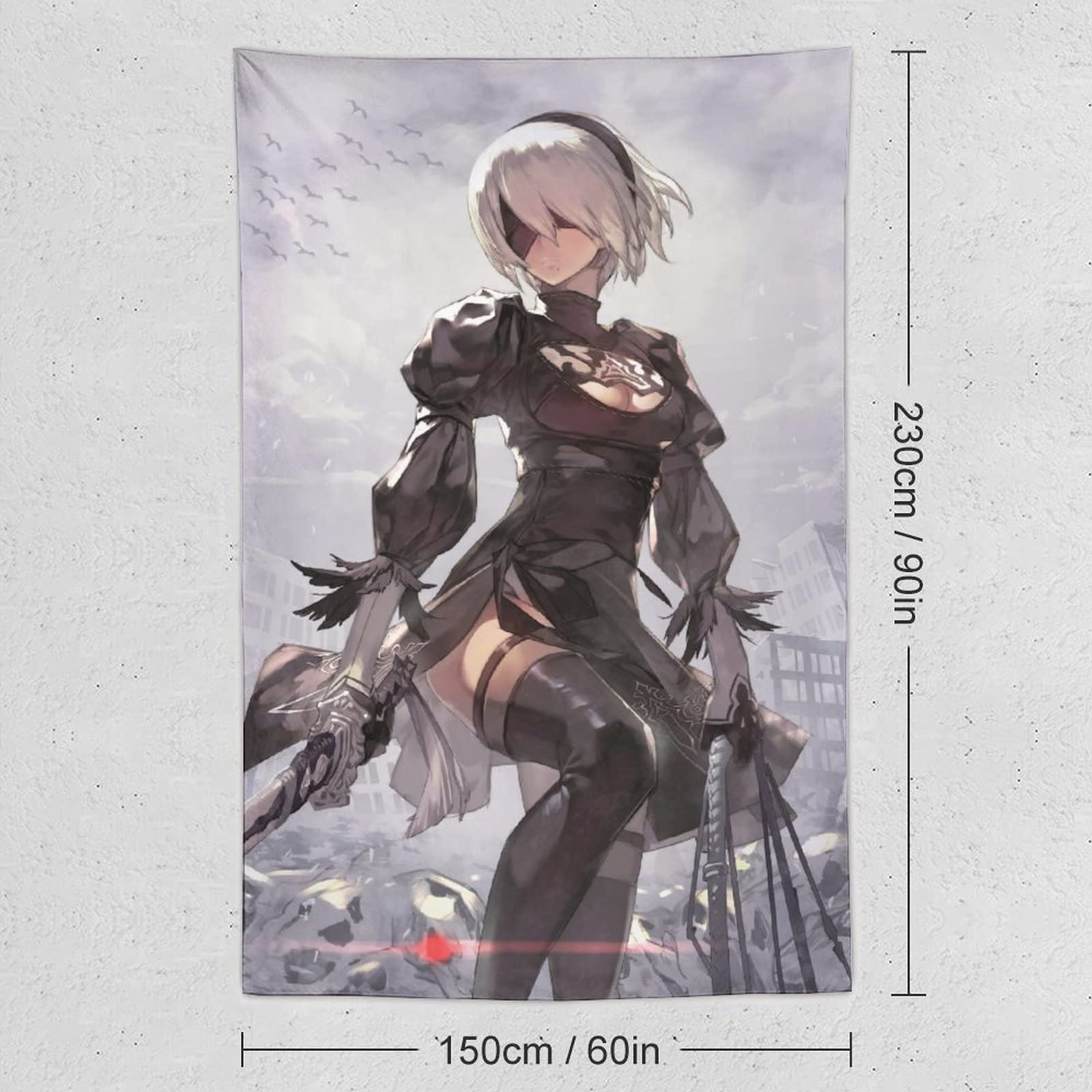 Amazon.co.jp: タペストリー 可愛い キャラクター柄 ニーア