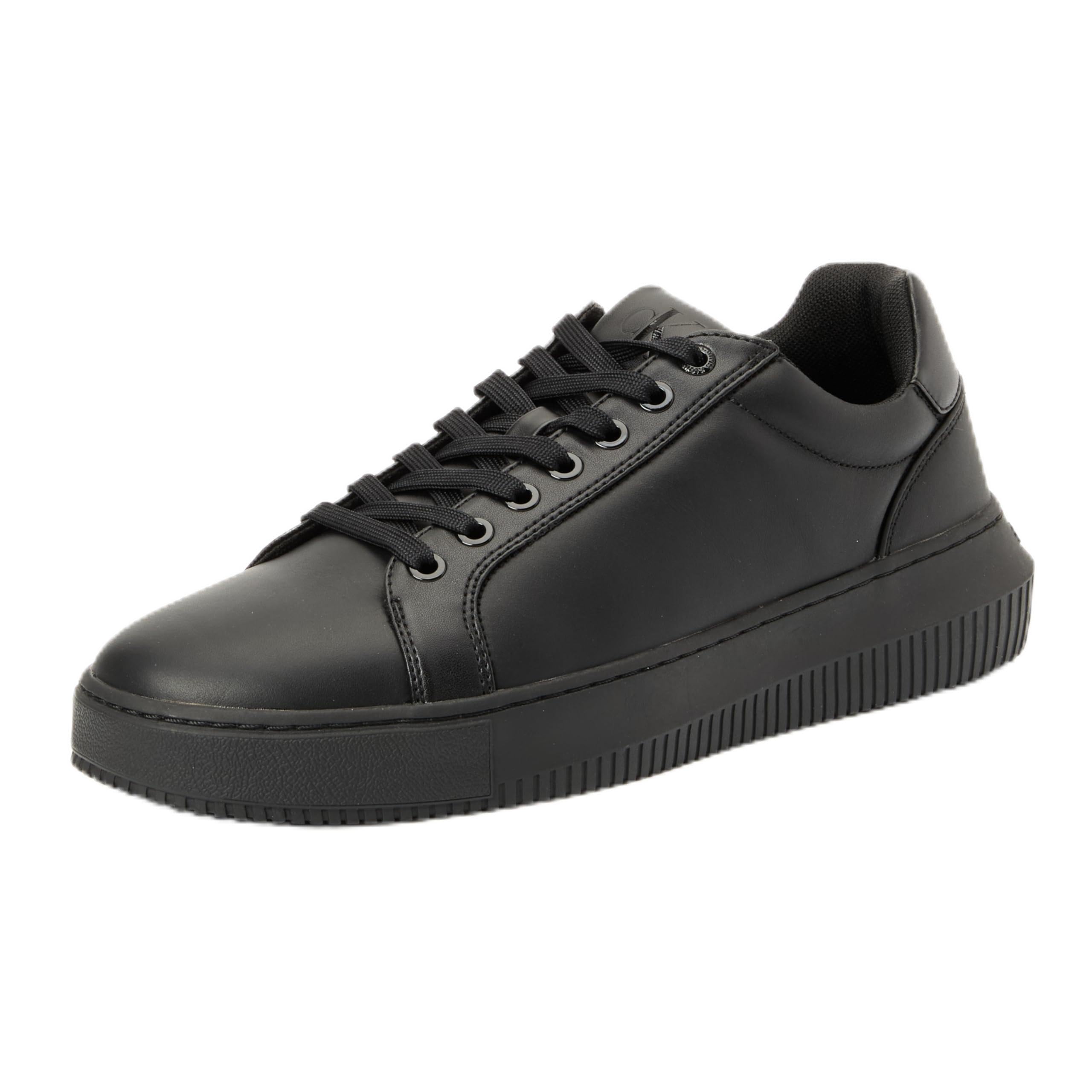 Calvin Klein Herren Cupsole Sneaker Chunky Mono aus Leder