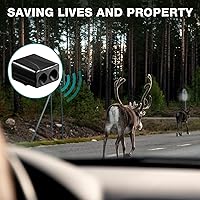 Vista 5 de Frienda 8 piezas de silbato de ciervo evita colisiones, silbatos de ciervo para dispositivos de advertencia de automóviles, alerta de animales