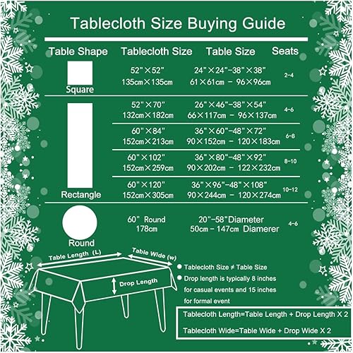 Miniatura 6 de SASTYBALE Manteles de Navidad para mesas rectangulares, mantel de jacquard a prueba de derrames, con hojas de bayas de acebo, mantel pesado para