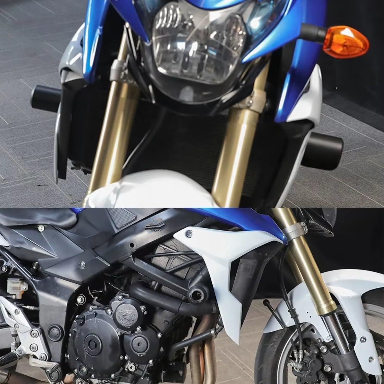 Compatibile Con SUZUKI Per GSR750/GSXS 750 Moto Paratelaio Crash Protector Protezione Dalla Caduta Motore Anti Pad