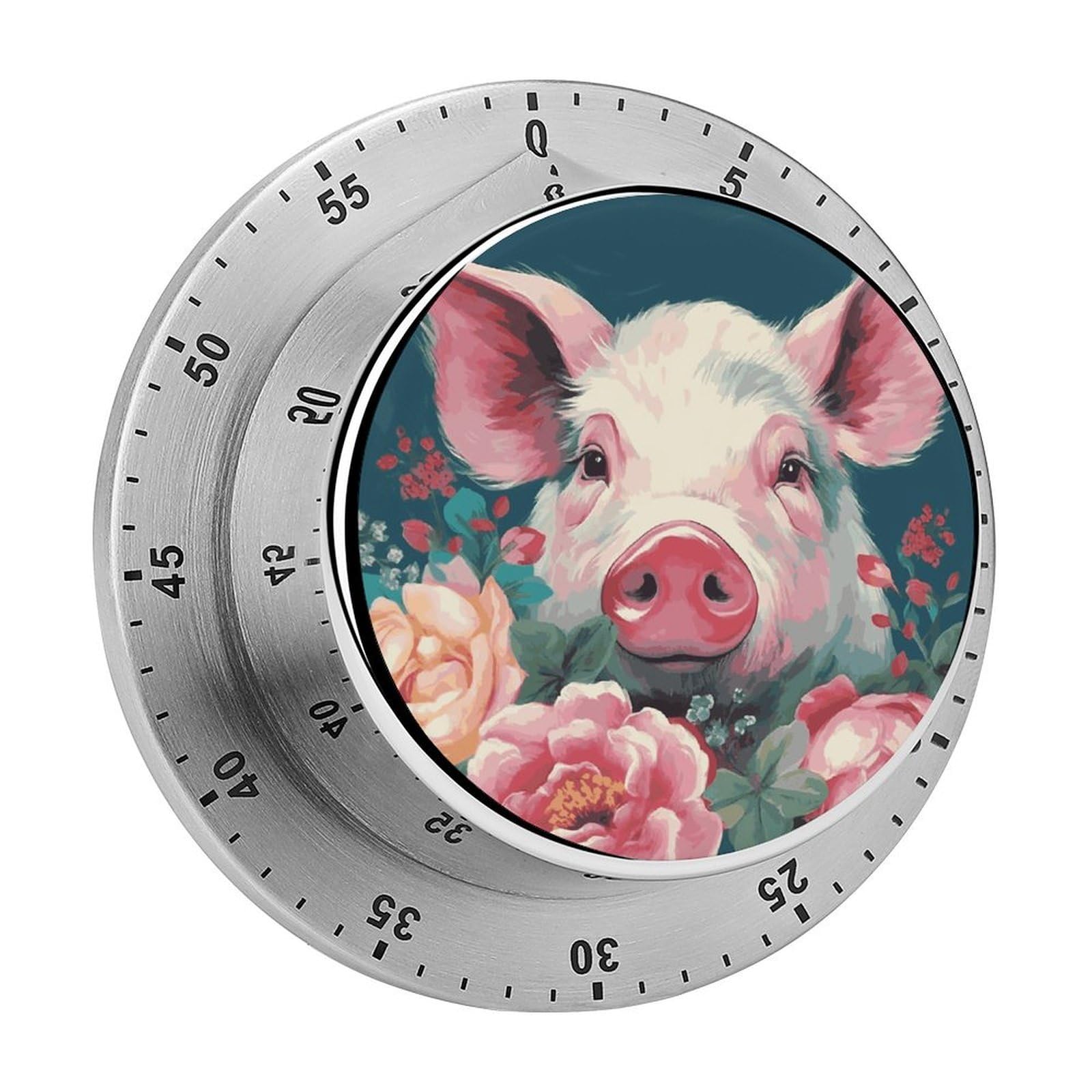 Adfgyerh Style Smiling (11) Timer For Cooking, Kitchen Timer Magnetic No Batteries Required, Mechanical Timer With Loud Alarm, For Fitness Baking Exercise Oven