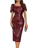 Women Sequin Formal Cocktail Party Dresses Prom Bodycon Dress