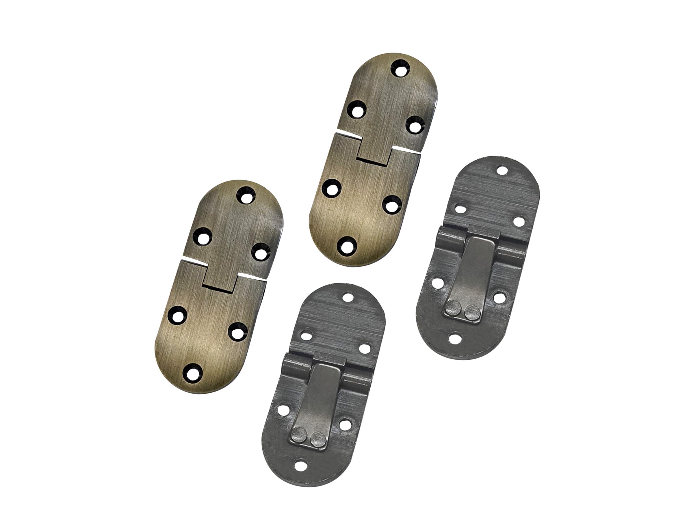 QCAA Solid Brass Butler Hinges - Matte Black (2 Pack) -12 QCAA Solid Brass Butler Hinges - Matte Black (2 Pack) -12