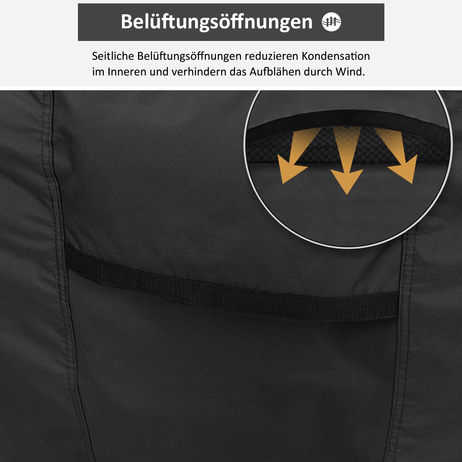 Dokon Abdeckung für Gartenmöbel Wasserdicht, 270x210x90cm, Gartentisch Schutzhülle mit Belüftungsöffnungen, Robustes 420D Oxford-Gewebe Staubfest Anti-UV Abdeckplane für Terrassenmöbel, Sitzgruppe