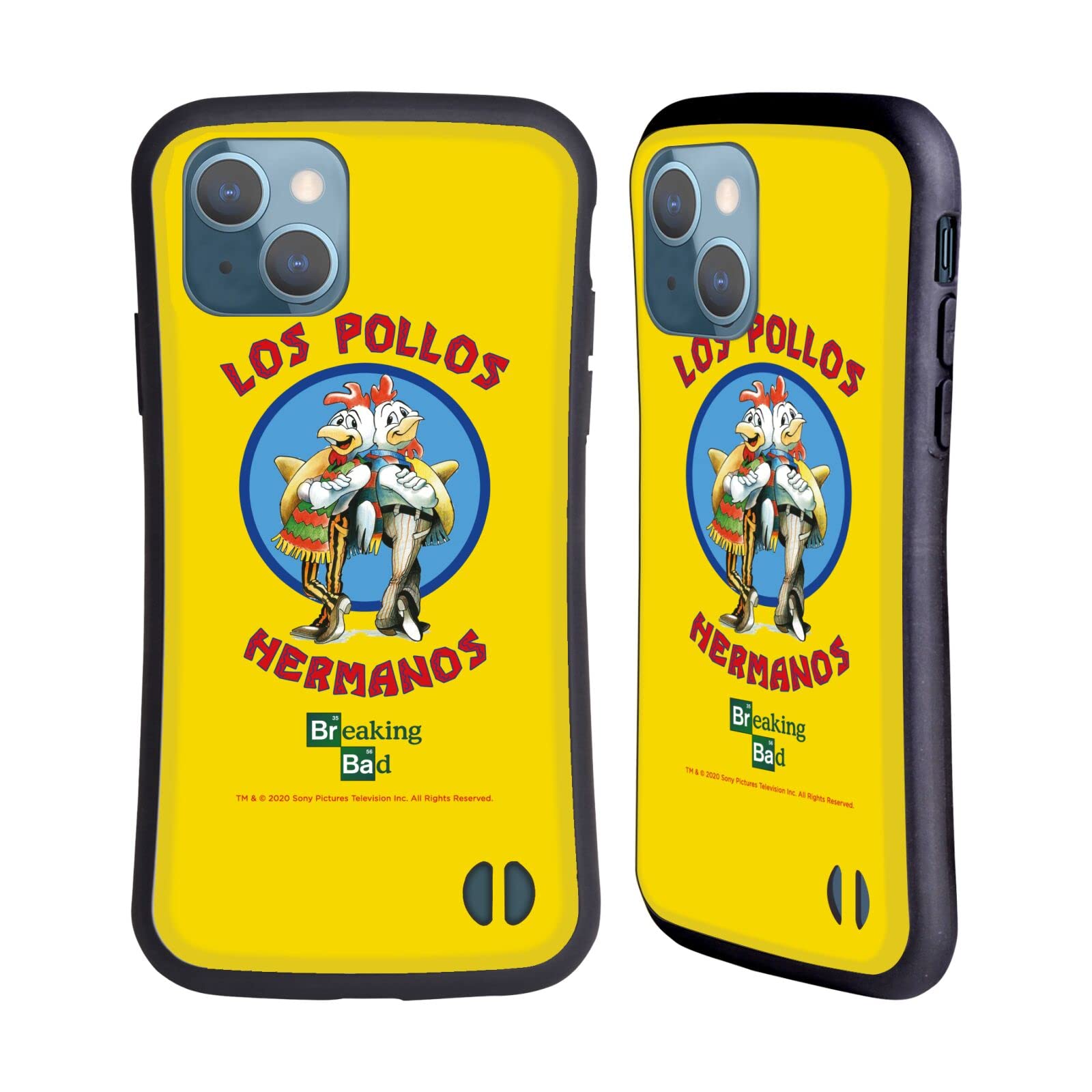 Head Case Designs Officially Licensed Breaking Bad Los Pollos Hermanos Graphics Hybrid Case Compatible With Apple iPhone 13