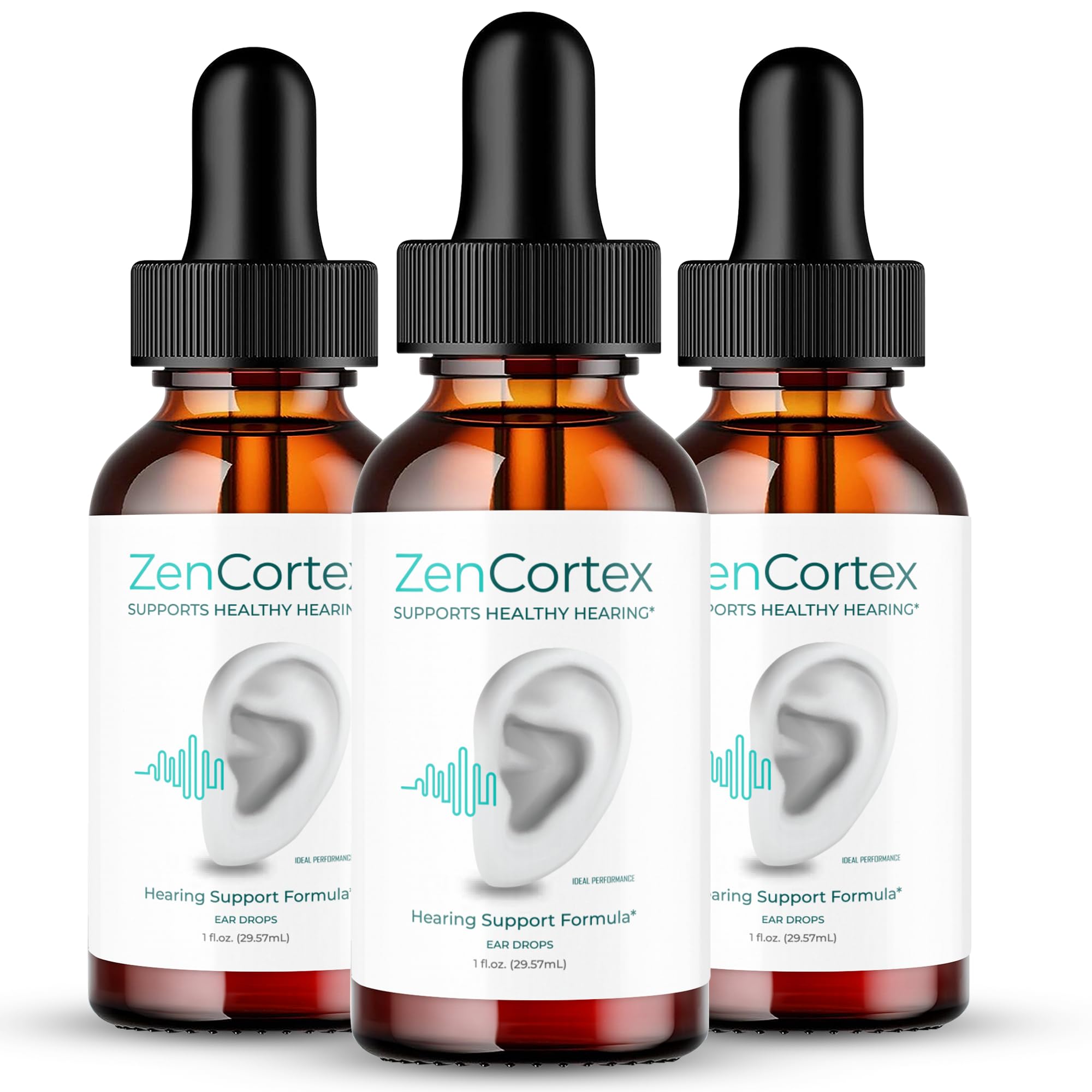 IDEAL PERFORMANCE Zencortex Tinnitus Relief for Ringing Ears Drops, Zencortex Ring Clear Tinnitus Drops, Tinnitus Treatment Supplement, Ear Ringing