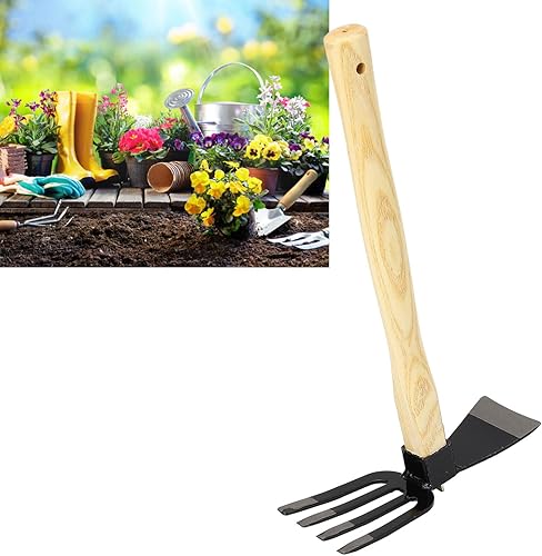 Miniatura 4 de Herramienta de jardinería versátil, diseño ergonómico con remaches dobles, alivia enormemente la fatiga en la muñeca y las manos, azada de