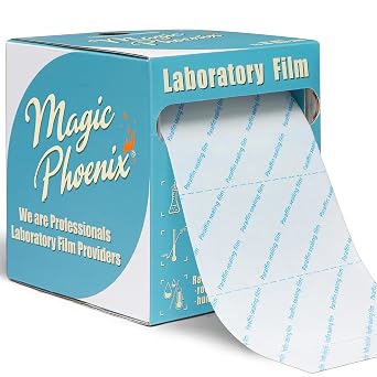 Paraffin Lab Sealing Film and Grafting Tape, 4 in x 125 ft Self-Sealing Wrap for Petri Dishes, Test Tubes, Lab Use and Plant Grafting, BM-PSF-996