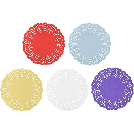 Jagrove 100 Pieces 5.5 Inches Lace Doilies Paper