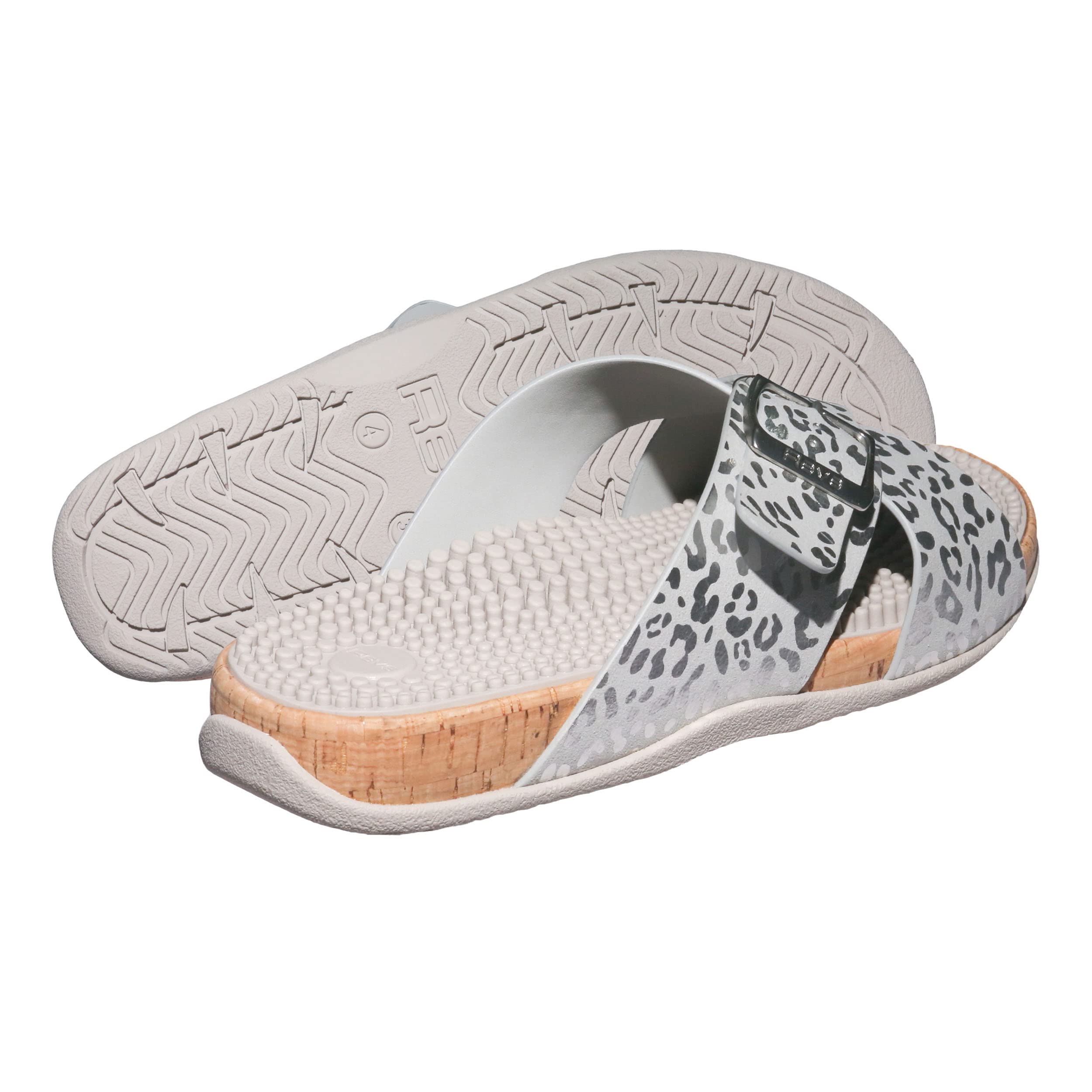 Revs - Arkaig - Damen Sandalen mit Massage-Effekt und Polsterung - stoßdämpfende und komfortable Sohle - Stimulierung der Fußreflexzonen und Schmerzlinderung - durchblutungsfördernd - Senkfußeinlage
