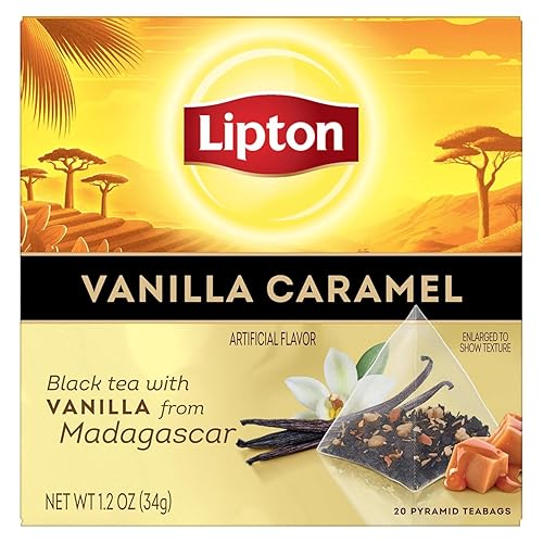 Miniatura 7 de Lipton Té negro limón, bolsas de té piramidal, bolsitas de té saborizadas para una taza de té refrescante, 20 bolsas de té en total